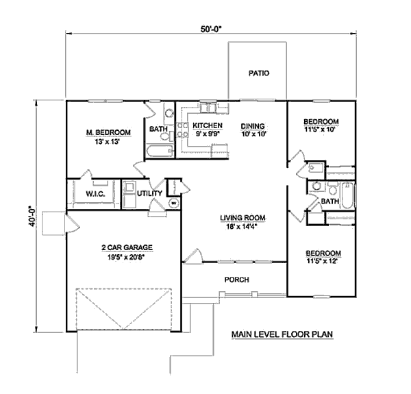 main floor house blueprint