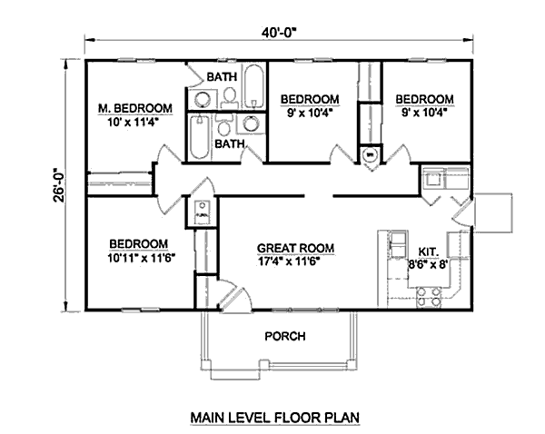 main floor house blueprint