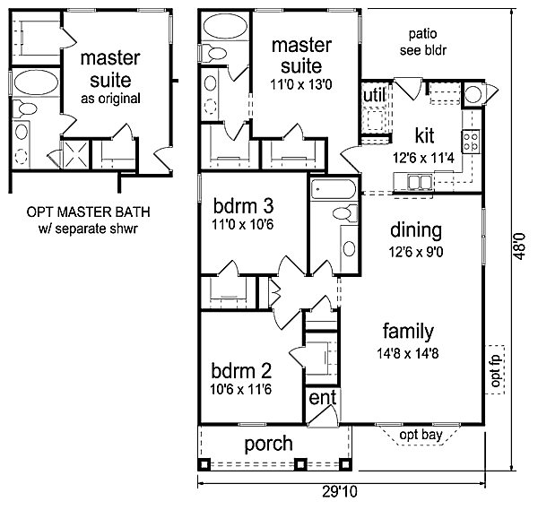 main floor house blueprint