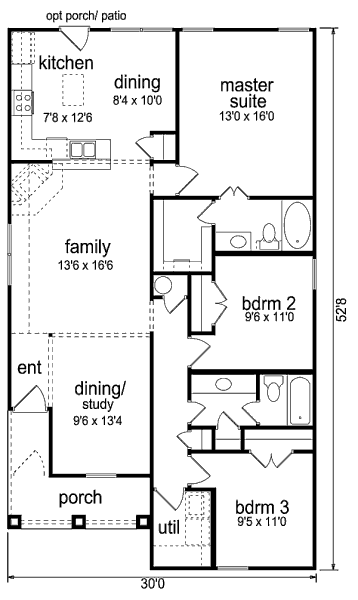 main floor house blueprint