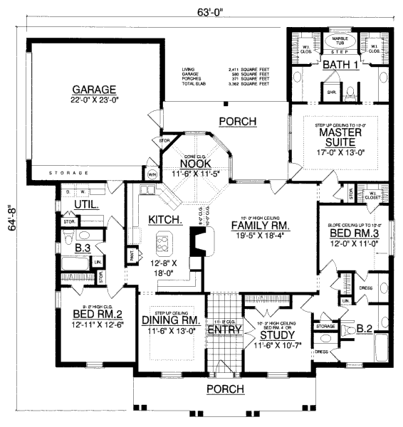 main floor house blueprint