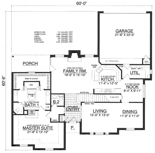 main floor house blueprint