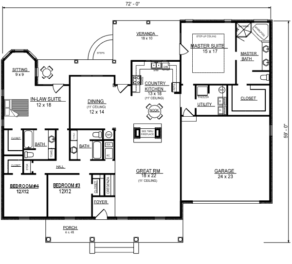 main floor house blueprint