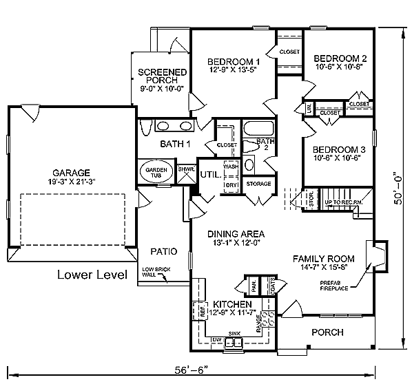 main floor house blueprint