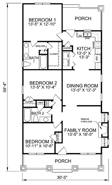 main floor house blueprint