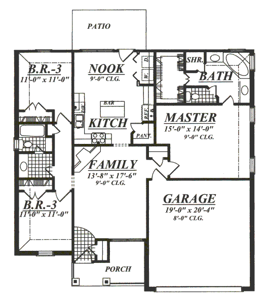 main floor house blueprint