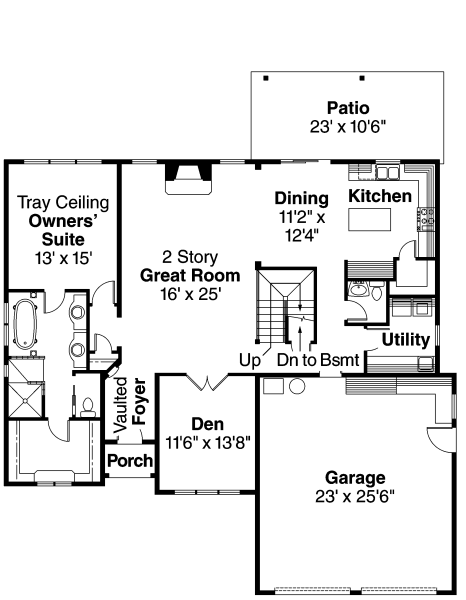 House 31003 Blueprint details floor plans