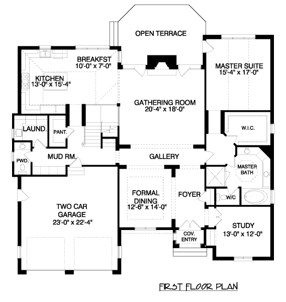 main floor house blueprint