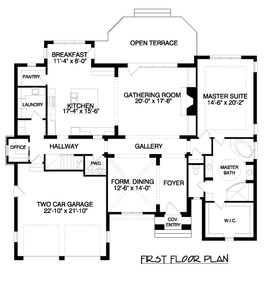 main floor house blueprint
