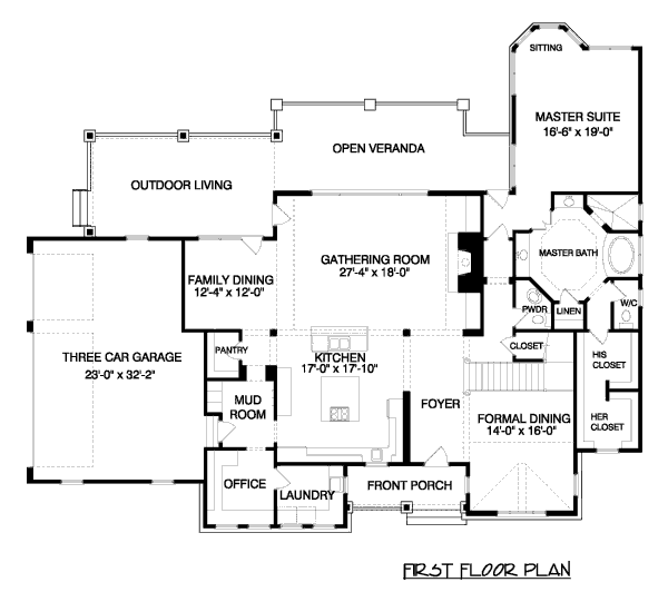 main floor house blueprint