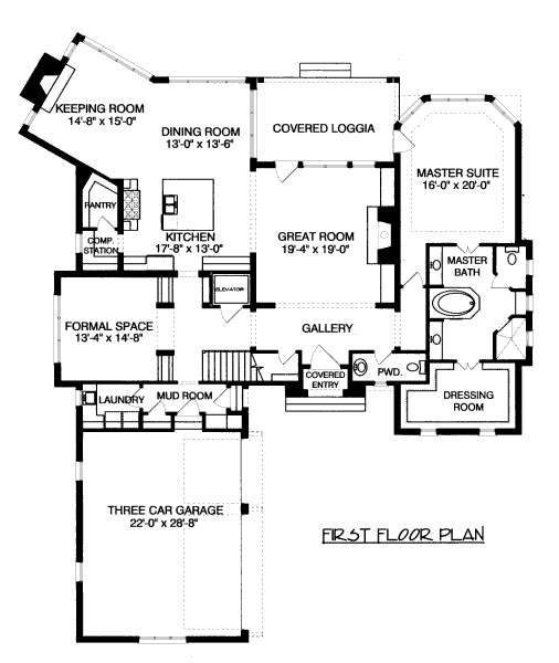 main floor house blueprint