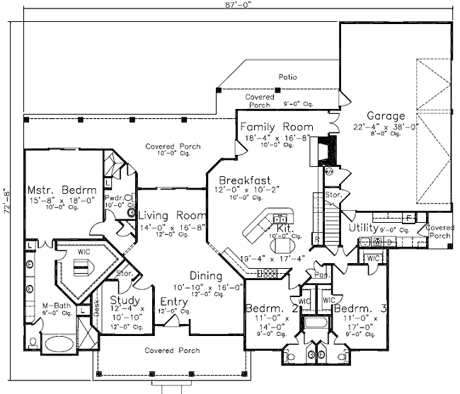 main floor house blueprint