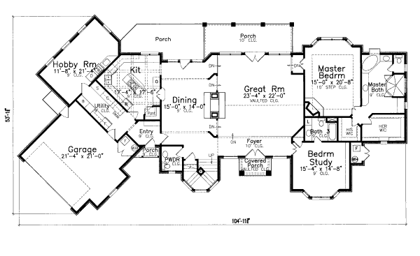 main floor house blueprint