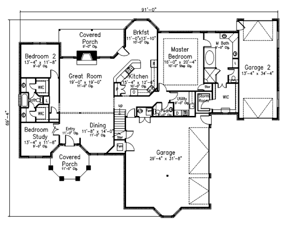 main floor house blueprint