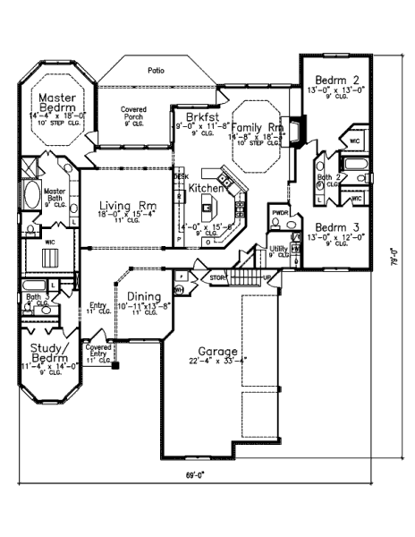 main floor house blueprint