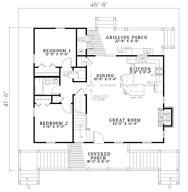 main floor house blueprint