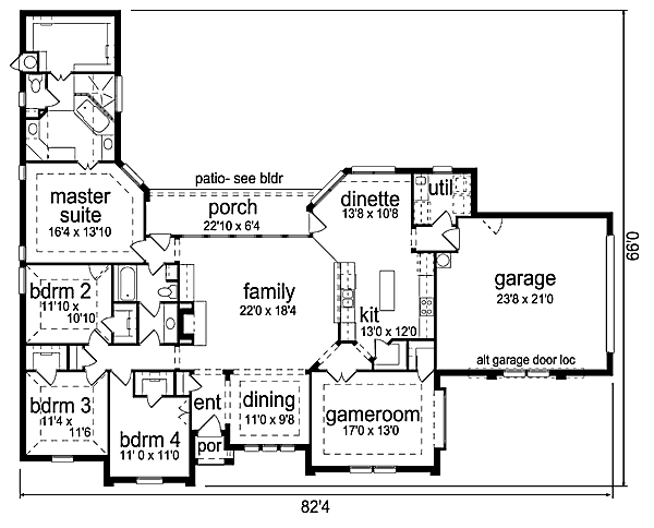 main floor house blueprint