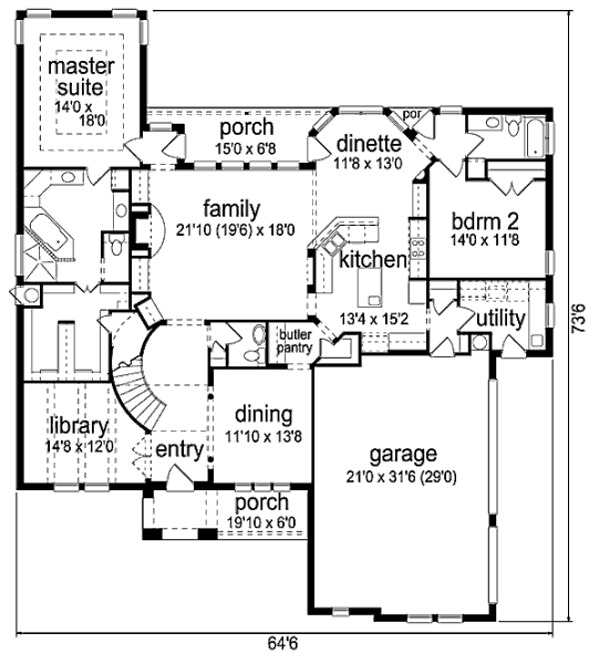 main floor house blueprint