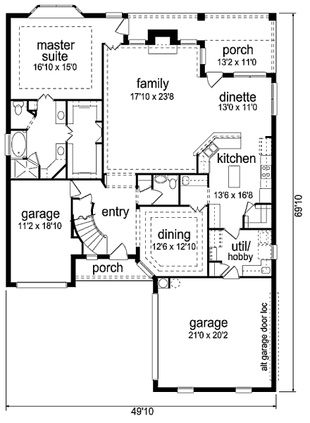 main floor house blueprint
