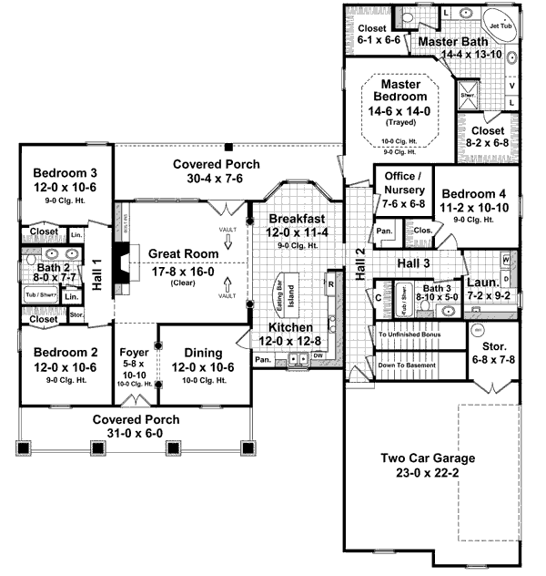 main floor house blueprint