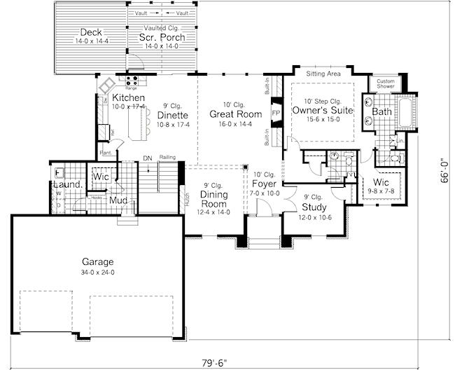 main floor house blueprint