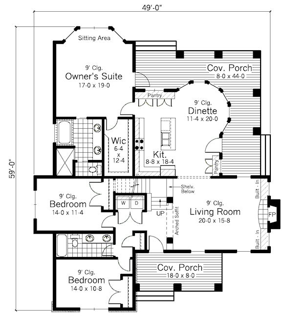 main floor house blueprint