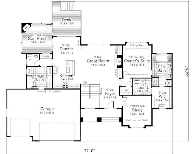 main floor house blueprint