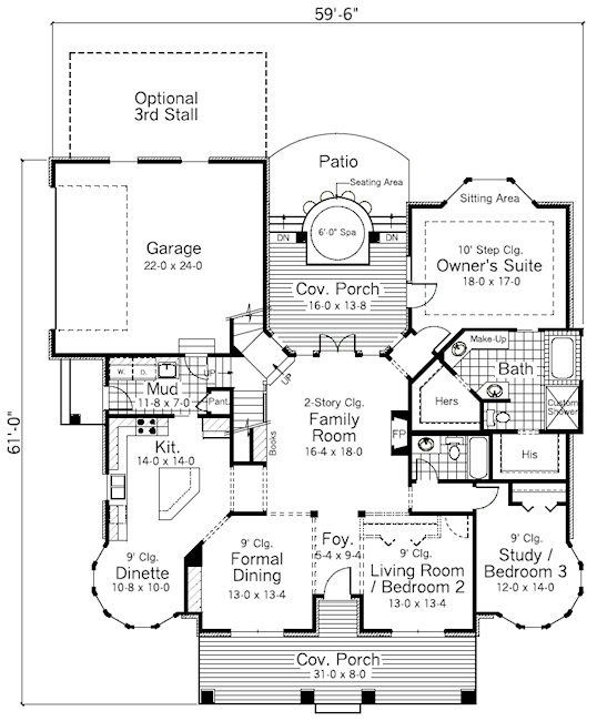main floor house blueprint