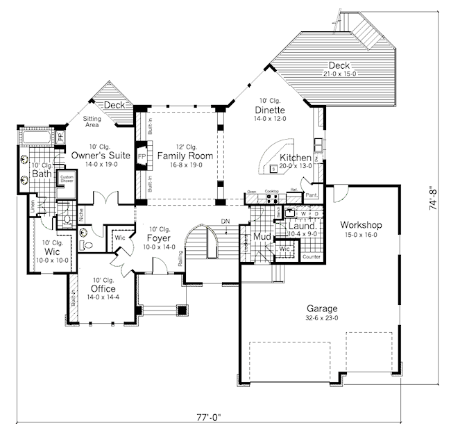 main floor house blueprint