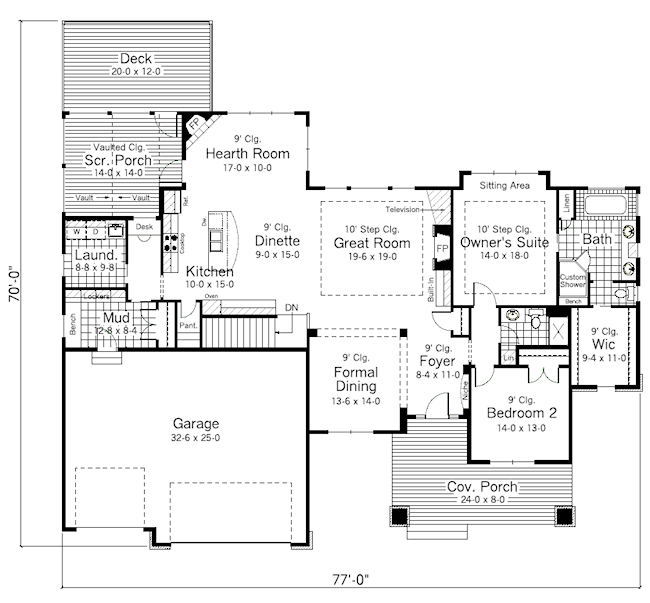 main floor house blueprint