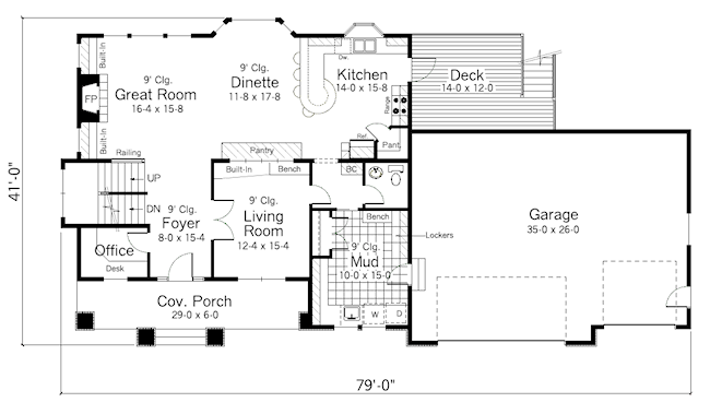 main floor house blueprint