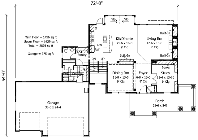 main floor house blueprint