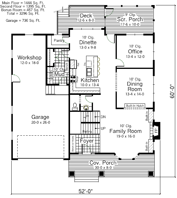 main floor house blueprint