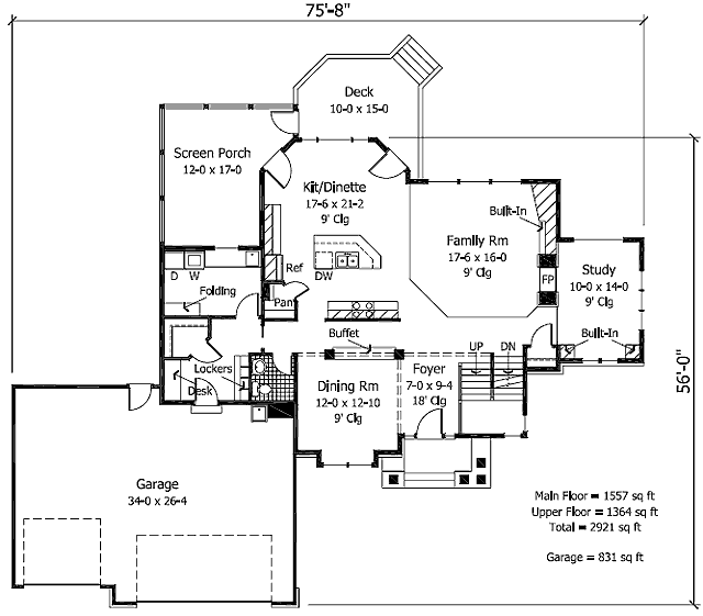 main floor house blueprint
