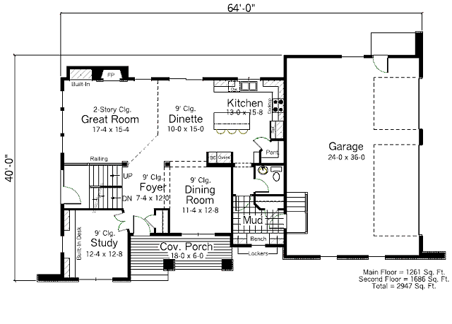 main floor house blueprint