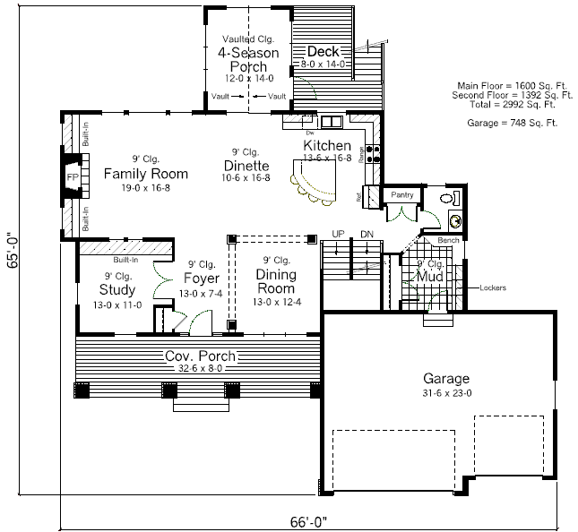 main floor house blueprint