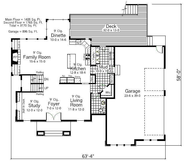 main floor house blueprint