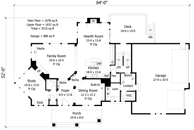 main floor house blueprint
