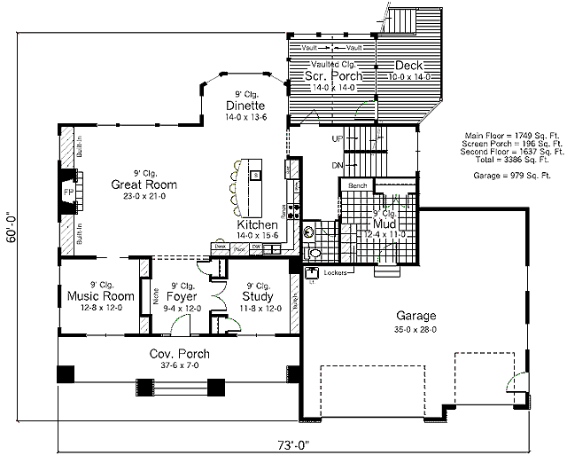 main floor house blueprint
