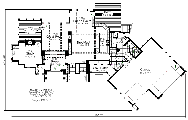 main floor house blueprint