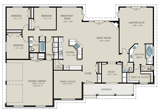 main floor house blueprint
