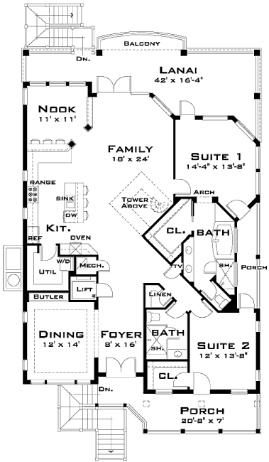 main floor house blueprint