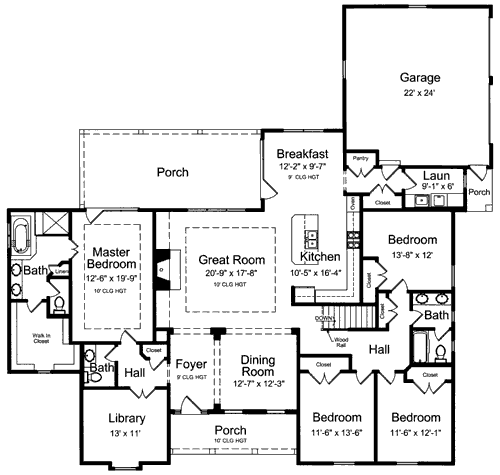 main floor house blueprint