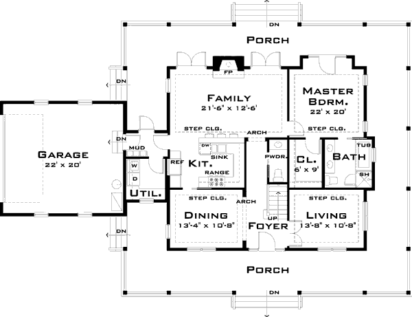 main floor house blueprint