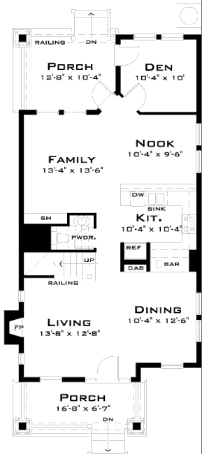 main floor house blueprint