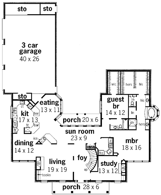 main floor house blueprint