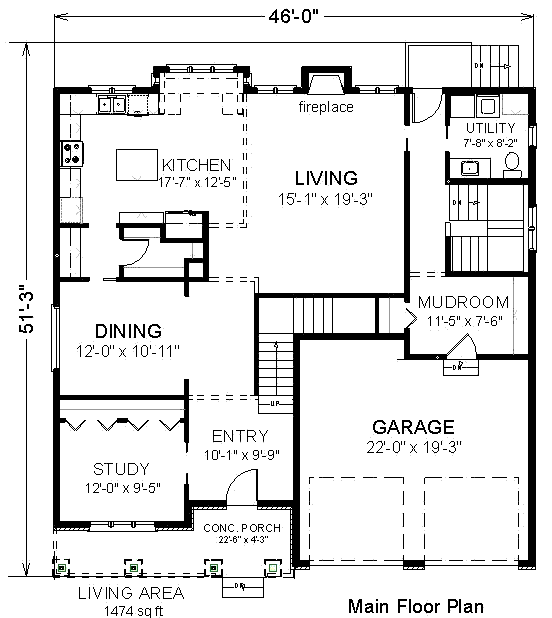 main floor house blueprint