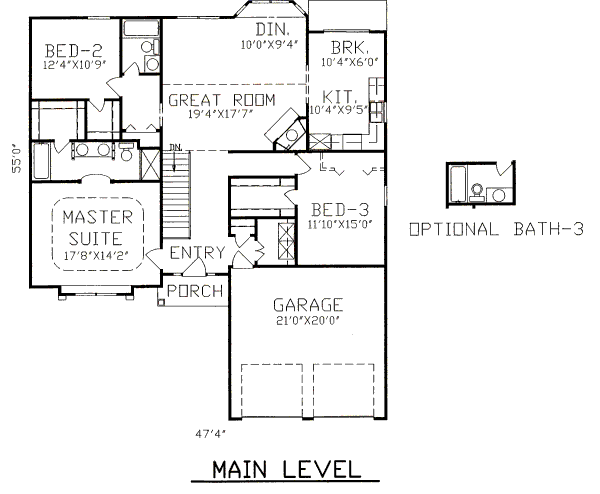 main floor house blueprint