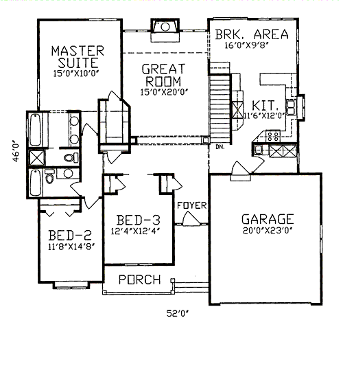 main floor house blueprint