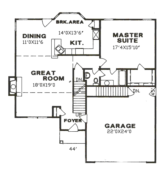 main floor house blueprint